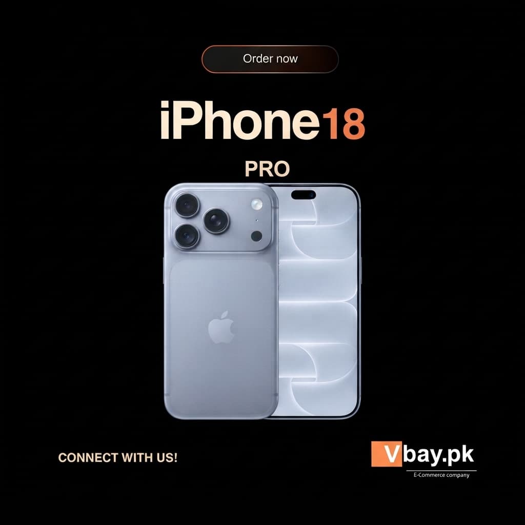 iPhone 18 Pro Silver Blue product image